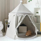 Canvas Play Teepee for Kids, Tool-Free Setup – Kidoriko
