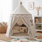 Canvas Play Teepee for Kids, Tool-Free Setup – Kidoriko