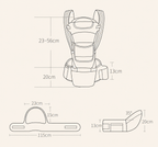 Ergonomic Baby Carrier with Hip Seat | Front, Back & Hip Carry Options