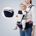 Ergonomic Baby Carrier with Hip Seat | Front, Back & Hip Carry Options