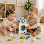 Wooden Rocket 5-in-1 Toy Set