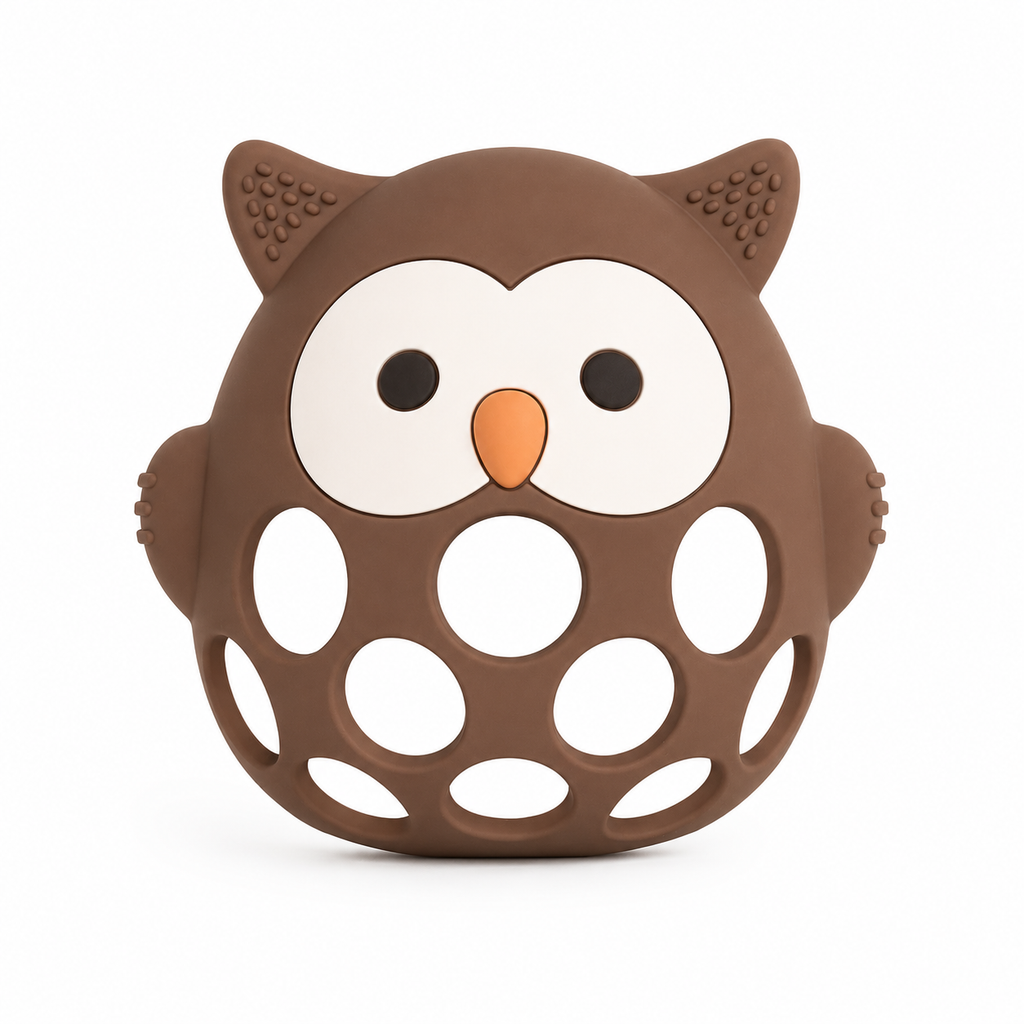 Silicone Owl Teether Toy (BPA-Free)