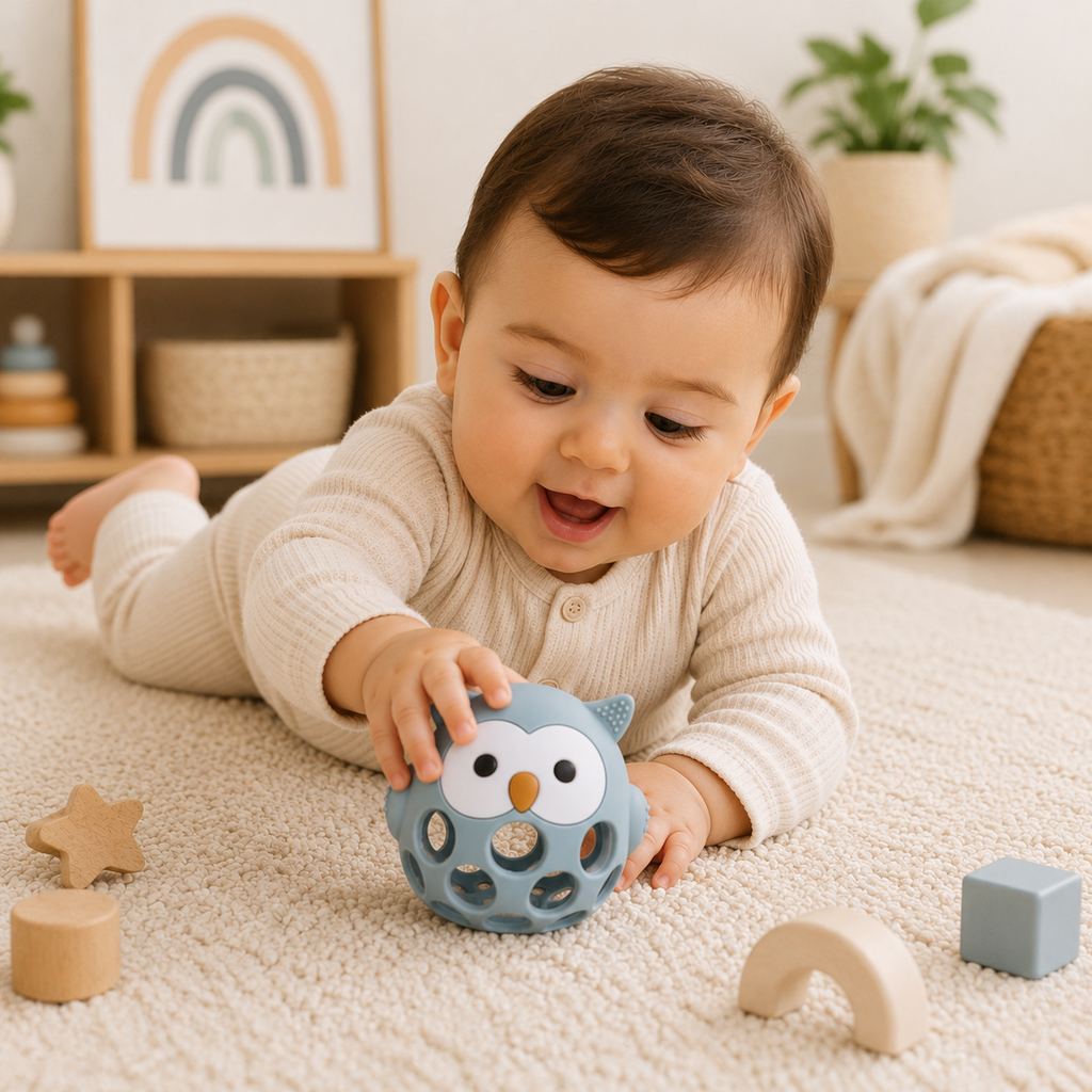 Silicone Owl Teether Toy (BPA-Free)