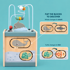Wooden Ocean Activity Cube