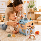 Wooden Ocean Activity Cube
