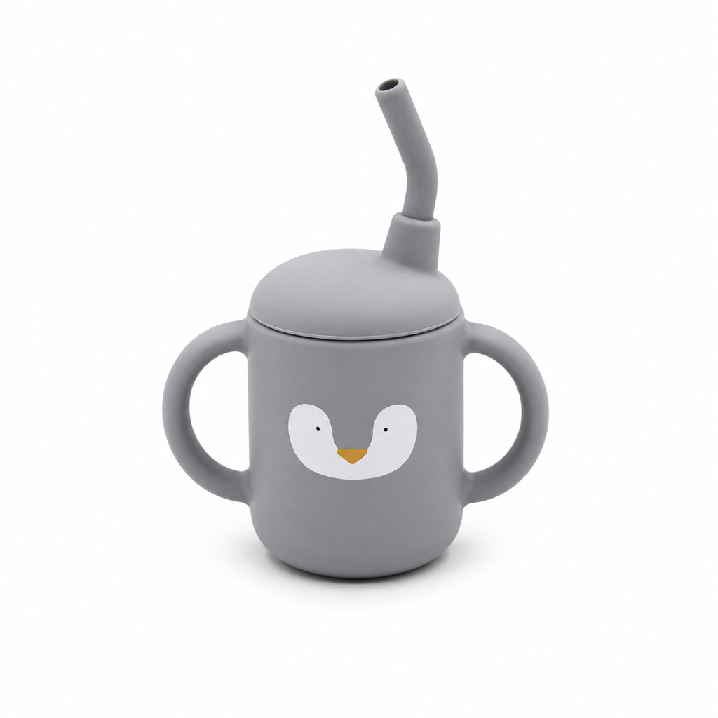 Silicone Straw Sippy Cup