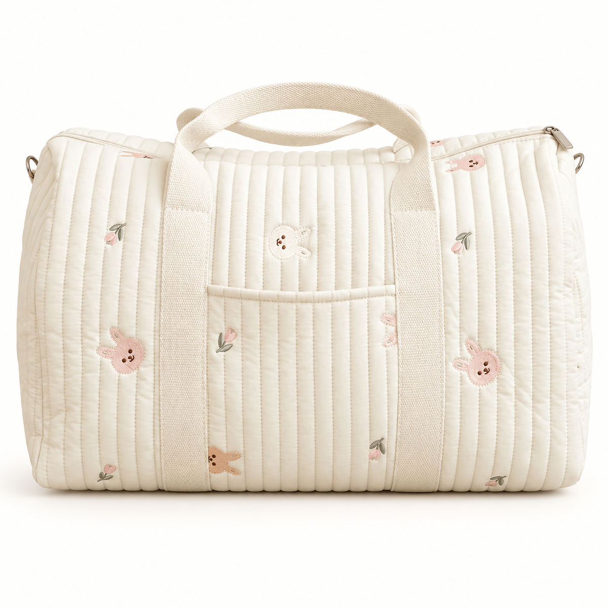 Quilted Embroidered Diaper Bag Organizer for Moms