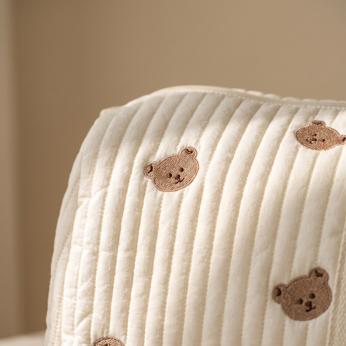 Quilted Embroidered Diaper Bag Organizer for Moms