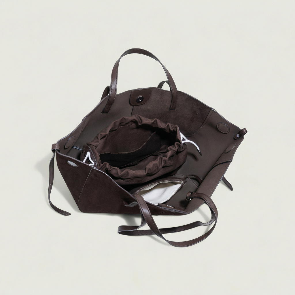 Nubuck Leather Mother Bag, Adjustable – Kidoriko