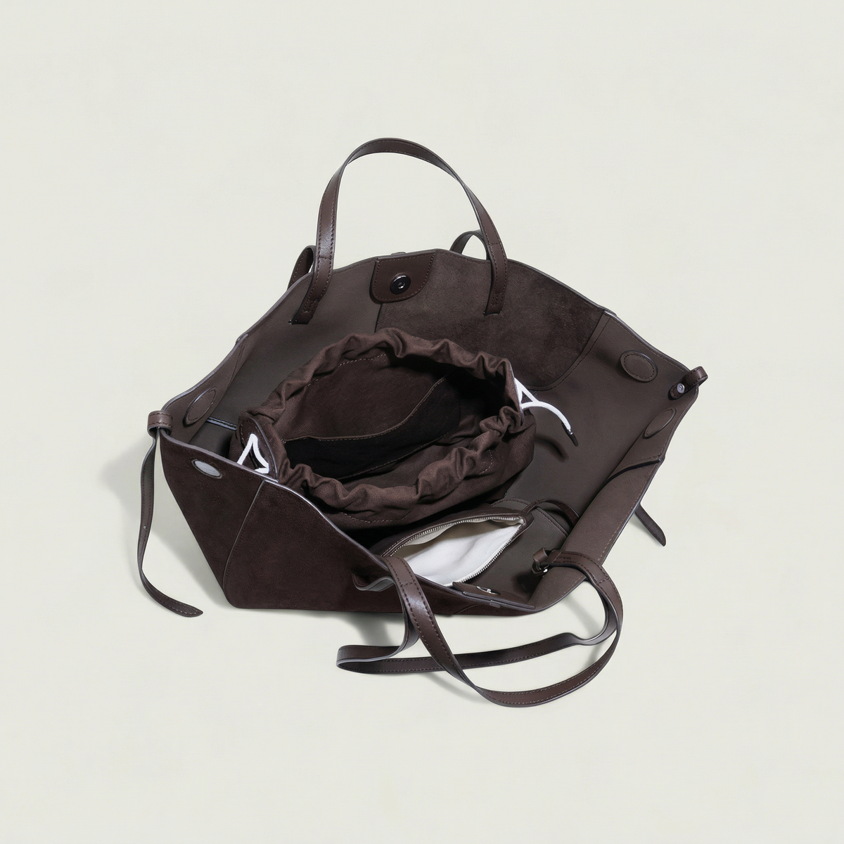 Nubuck Leather Mother Bag, Adjustable – Kidoriko