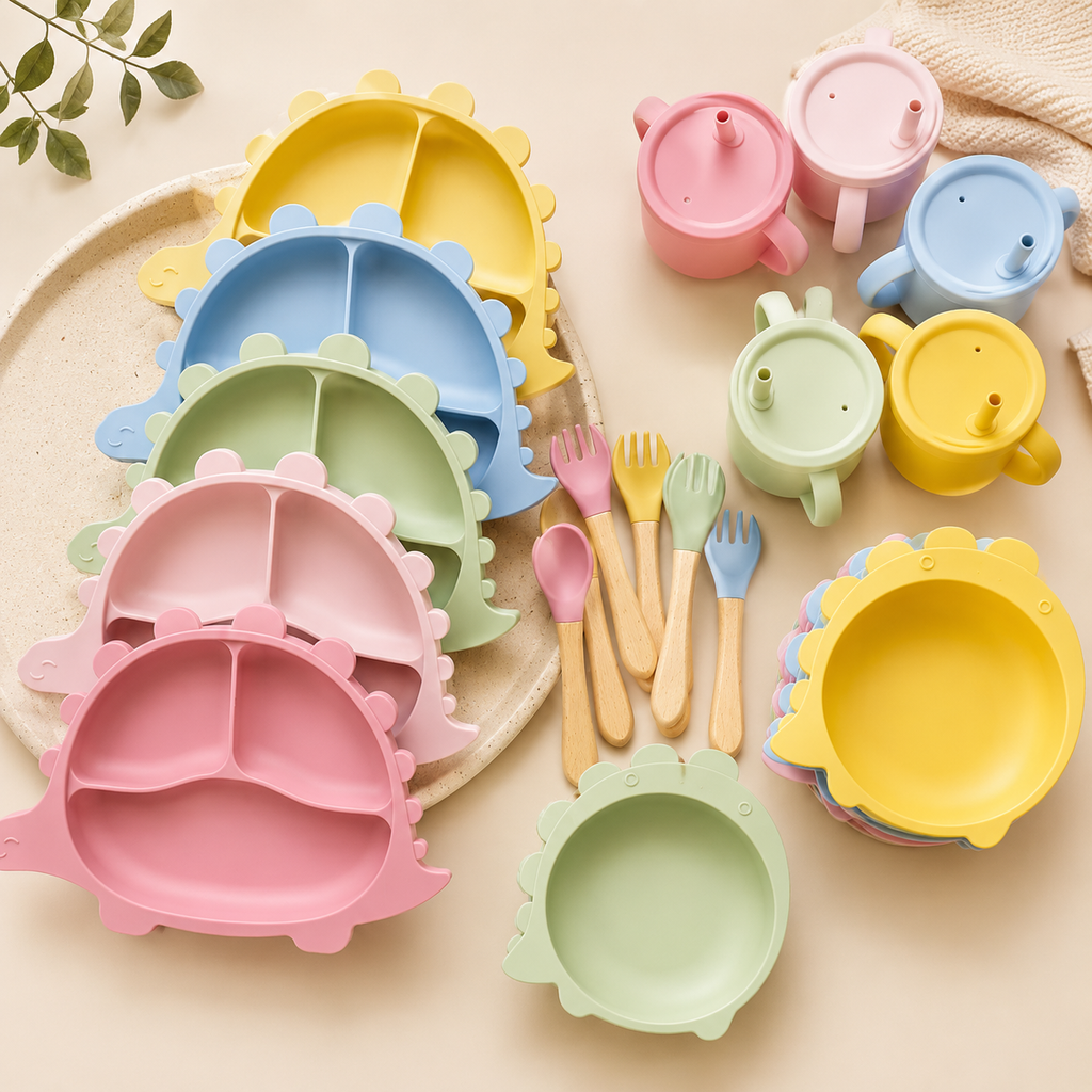 Dino Baby Tableware Suction Set