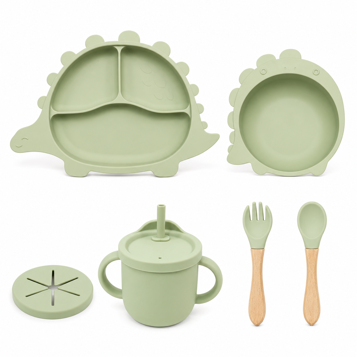 Dino Baby Tableware Suction Set