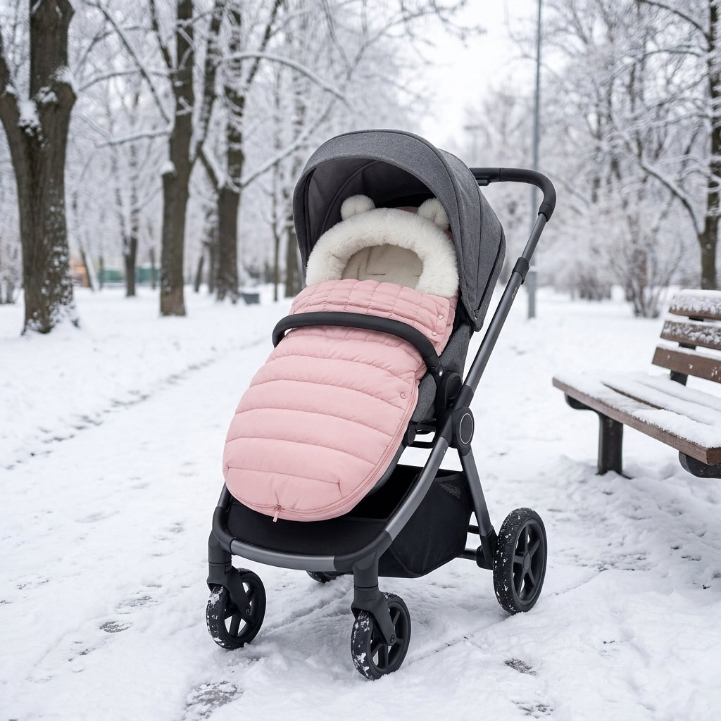 Water-Resistant Stroller Footmuff, Fleece Lined – Kidoriko