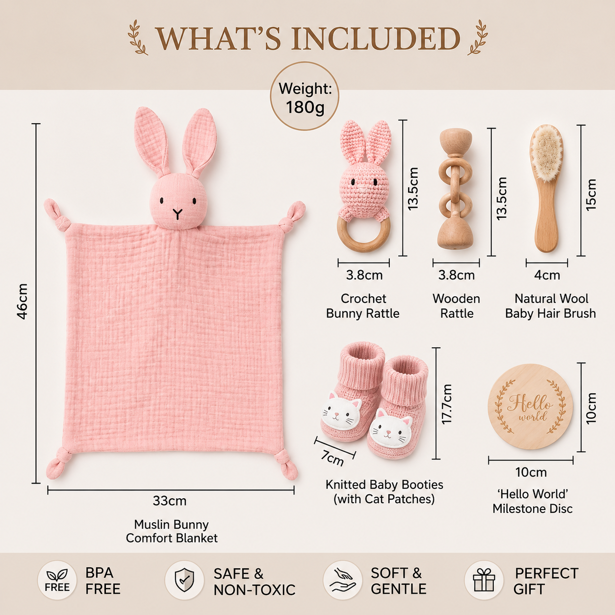 First Bath Girl Gift Set