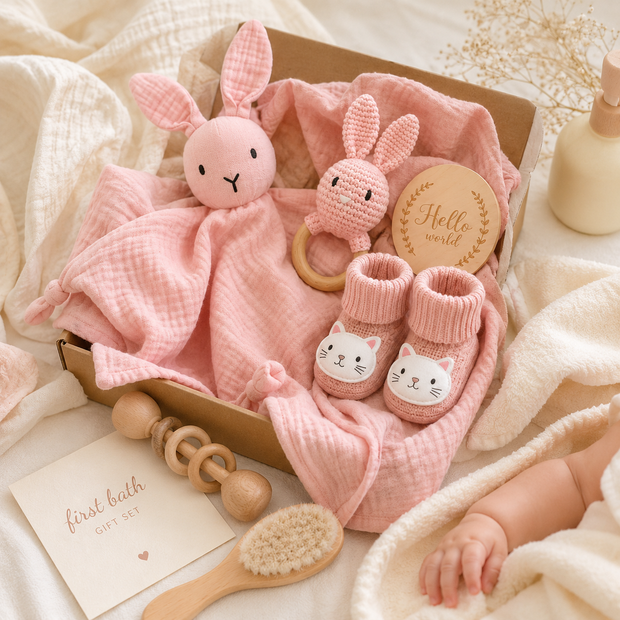 First Bath Girl Gift Set
