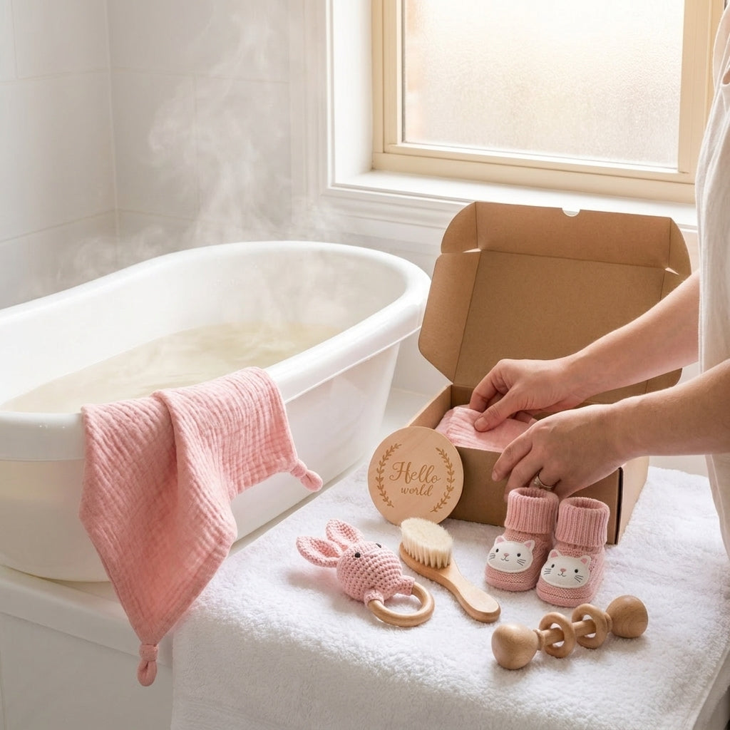 First Bath Girl Gift Set