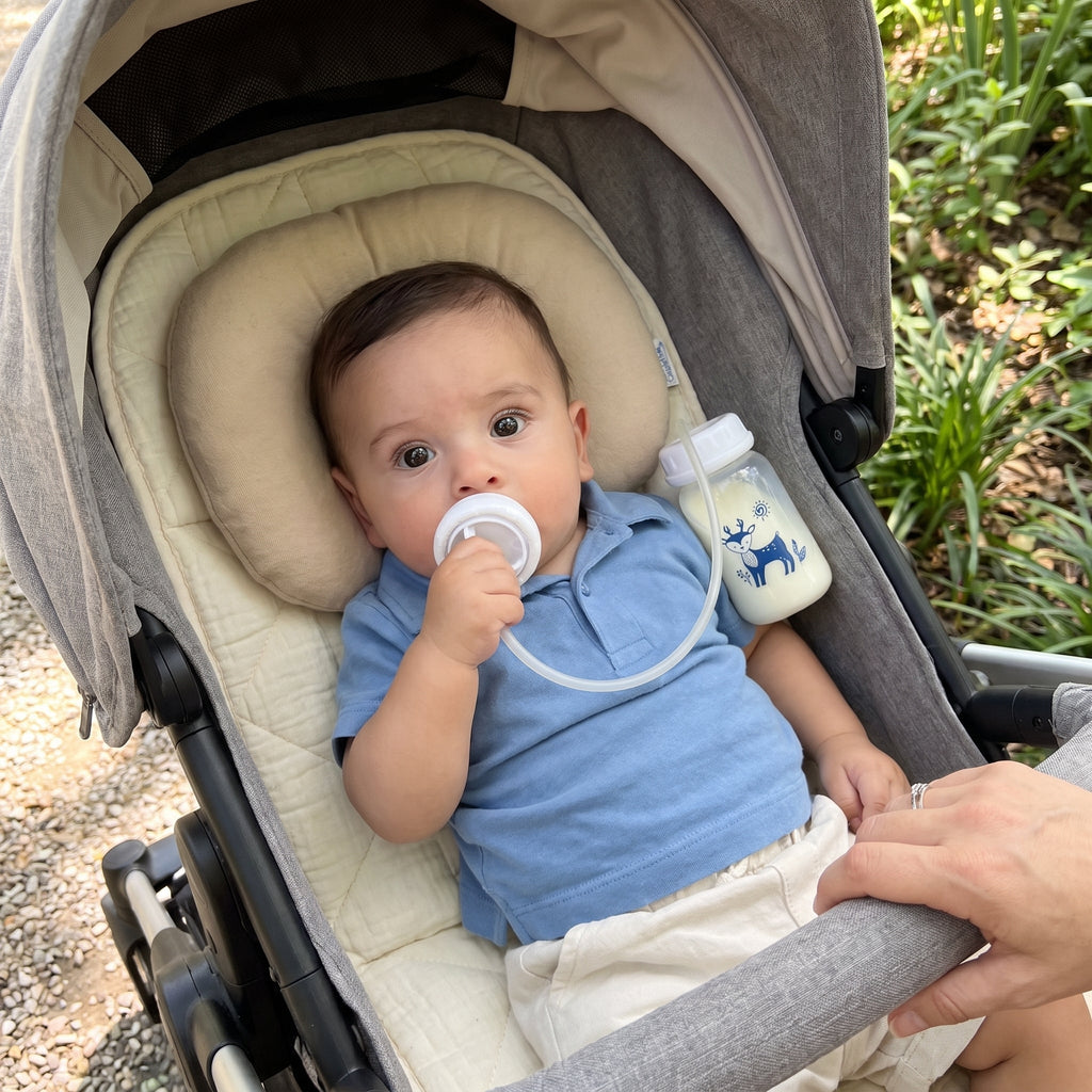 3-in-1 Hands-Free Baby Bottle with Straw – Kidoriko