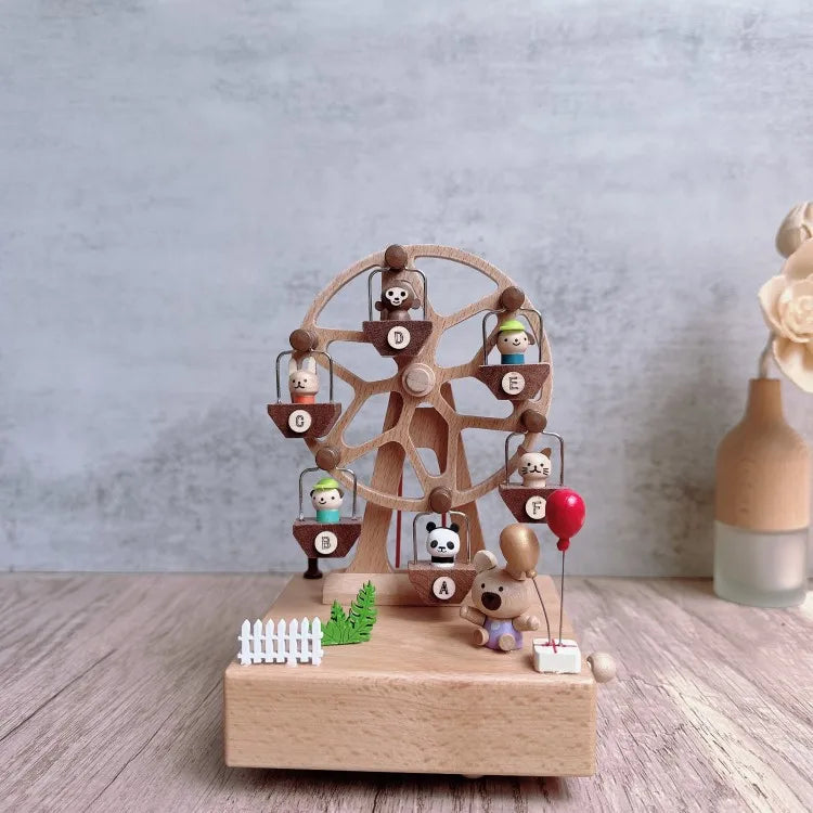 Handcrafted Wooden Ferris Wheel Music Box – Kidoriko