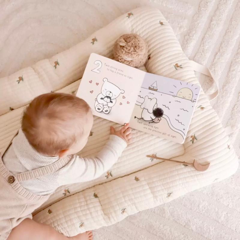 Embroidered Cotton Baby Nap Nest, Portable – Kidoriko