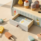 Wooden Ice Cream Stand, Montessori Play Set – Kidoriko