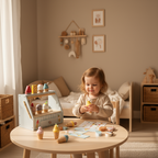 Wooden Ice Cream Stand, Montessori Play Set – Kidoriko