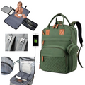 Multifunctional Diaper Bag Backpack with USB Port
