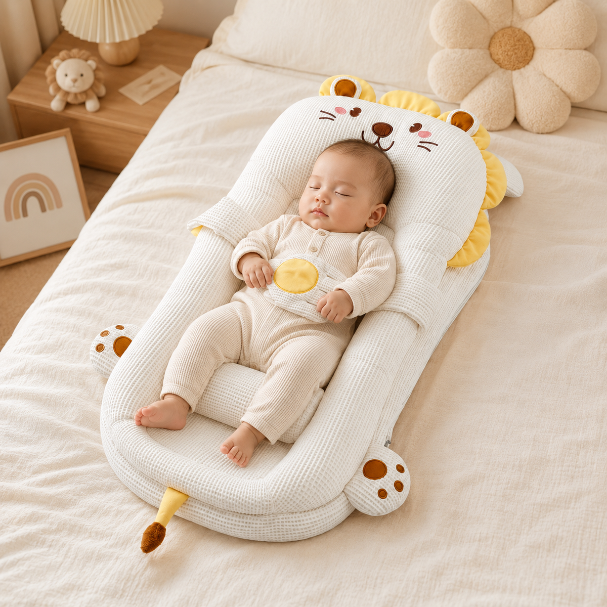Smart Baby Lounger with Incline & Warming Comfort – Kidoriko