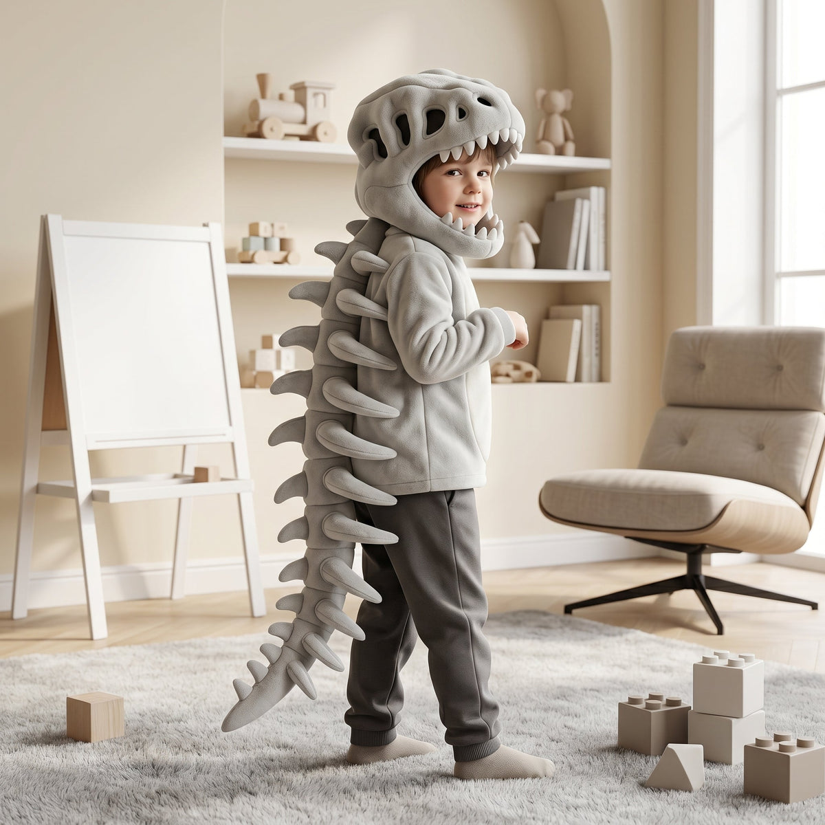 Dinosaur Plush Hoodie for Kids – Kidoriko