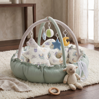 Baby Play Gym with Cushioned Nest & Toys – Kidoriko