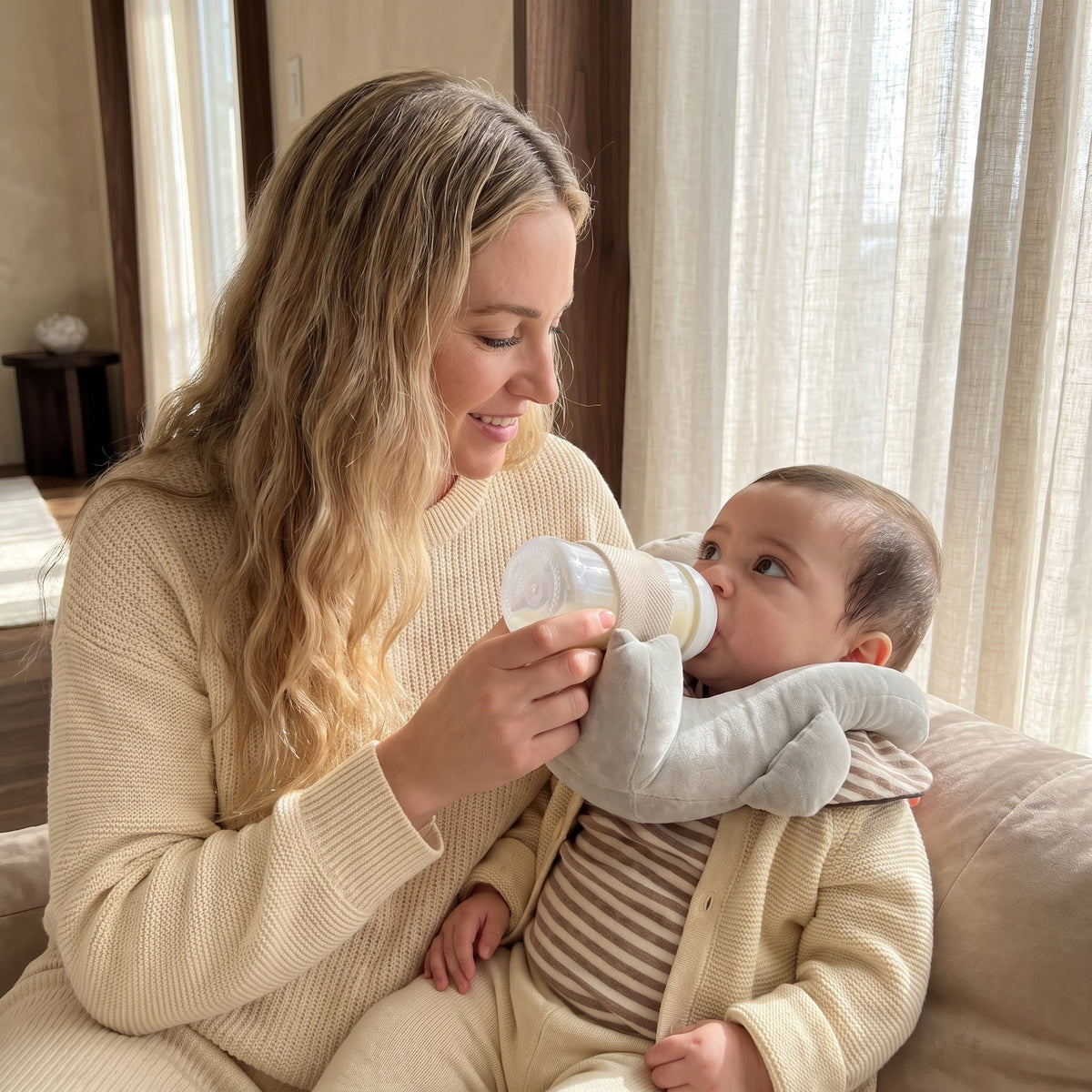 Hands-Free Baby Bottle Holder Pillow – Kidoriko