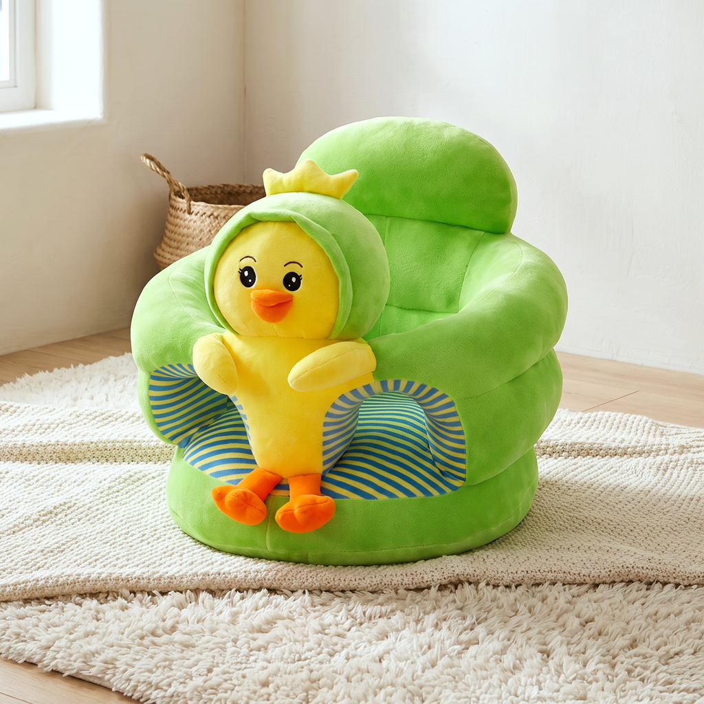 Plush Baby Sit-Up Seat with Squeaker Toys – Kidoriko