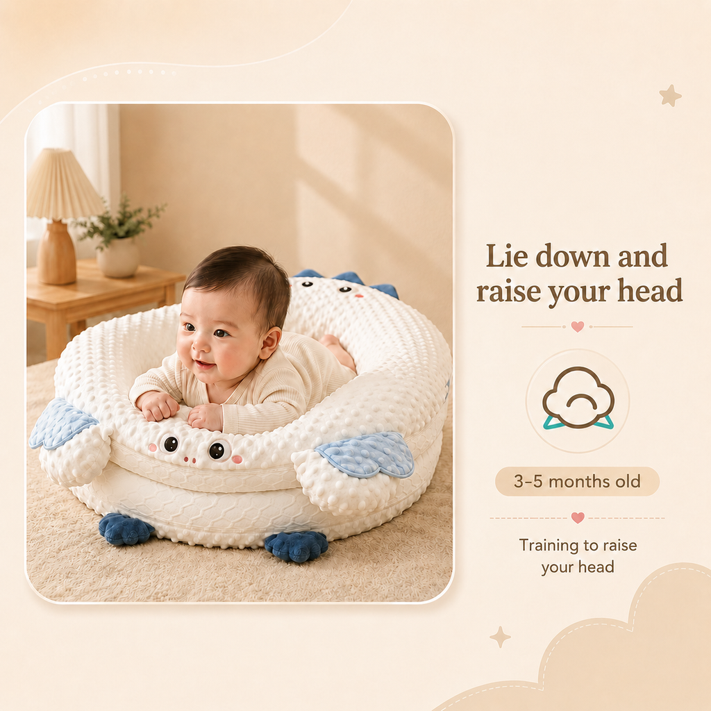 3-in-1 Adjustable Baby Lounger for Tummy Time – Kidoriko