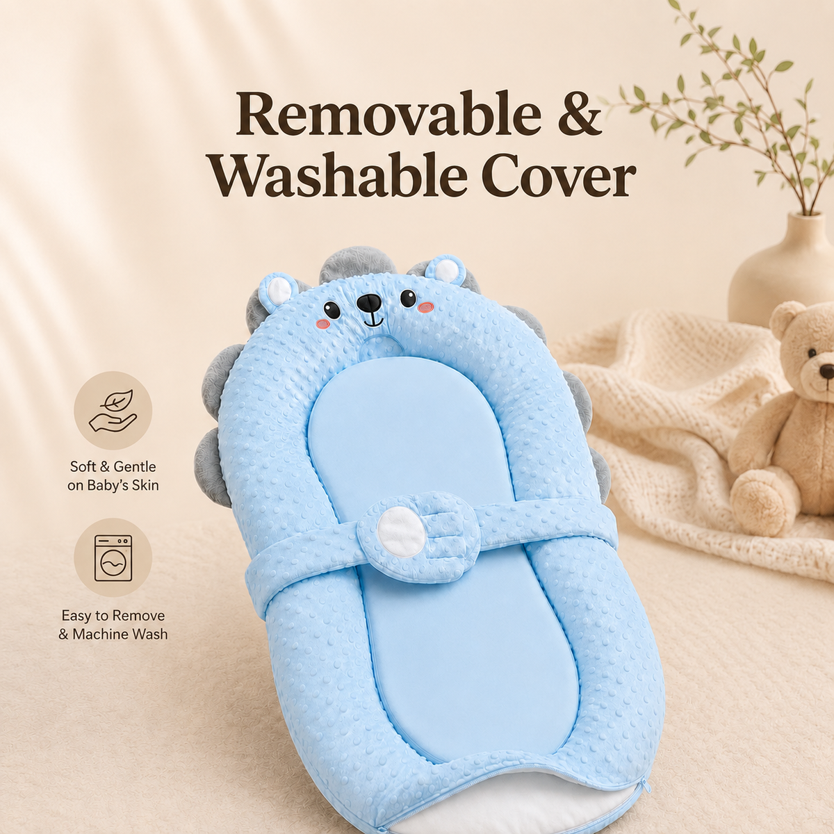 Smart Soothing Baby Lounger with Warming & Incline