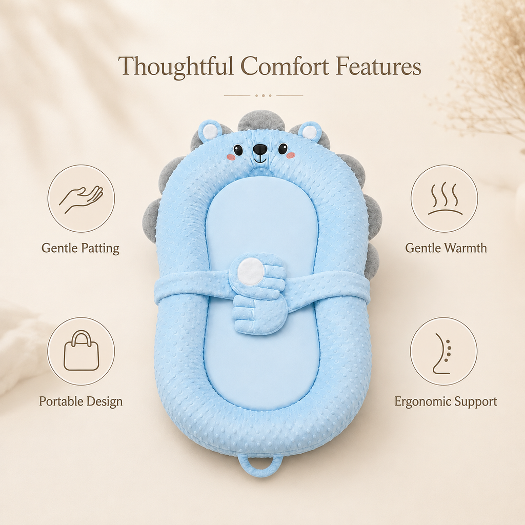 Smart Soothing Baby Lounger with Warming & Incline
