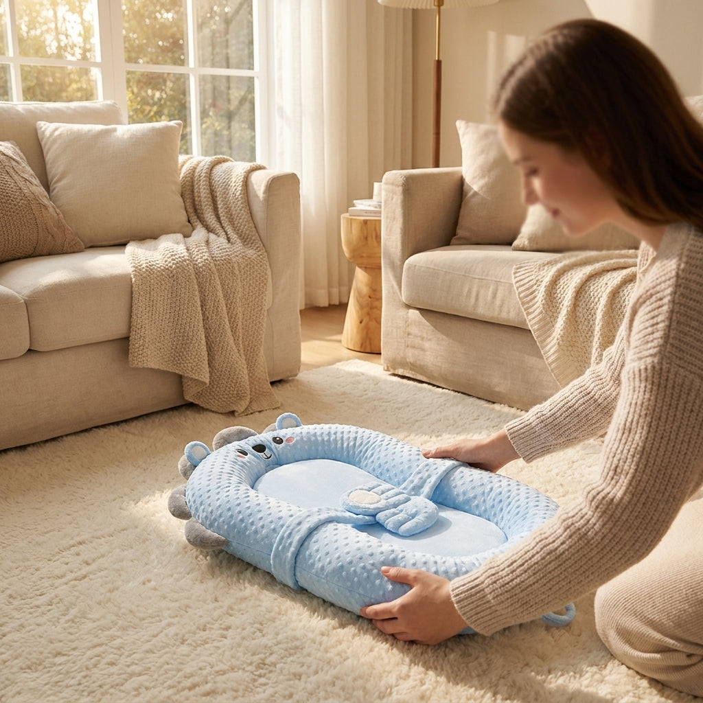 Smart Soothing Baby Lounger with Warming & Incline