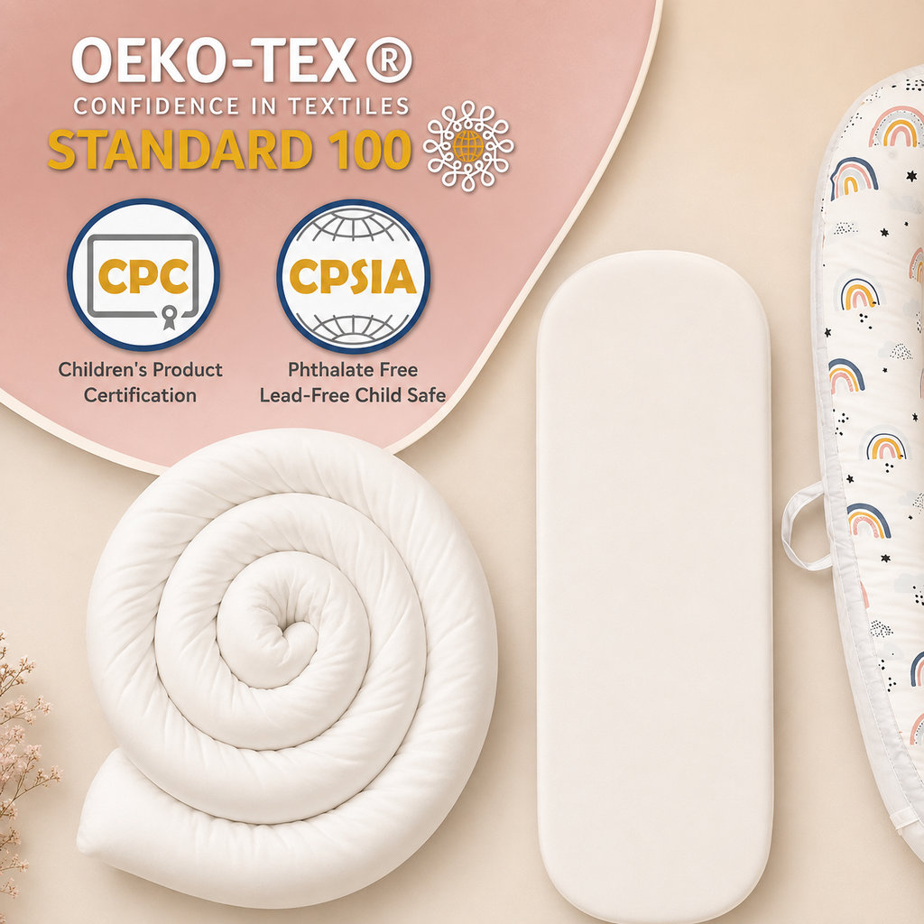 Premium Cotton Baby Lounger Nest, OEKO-TEX Certified – Kidoriko