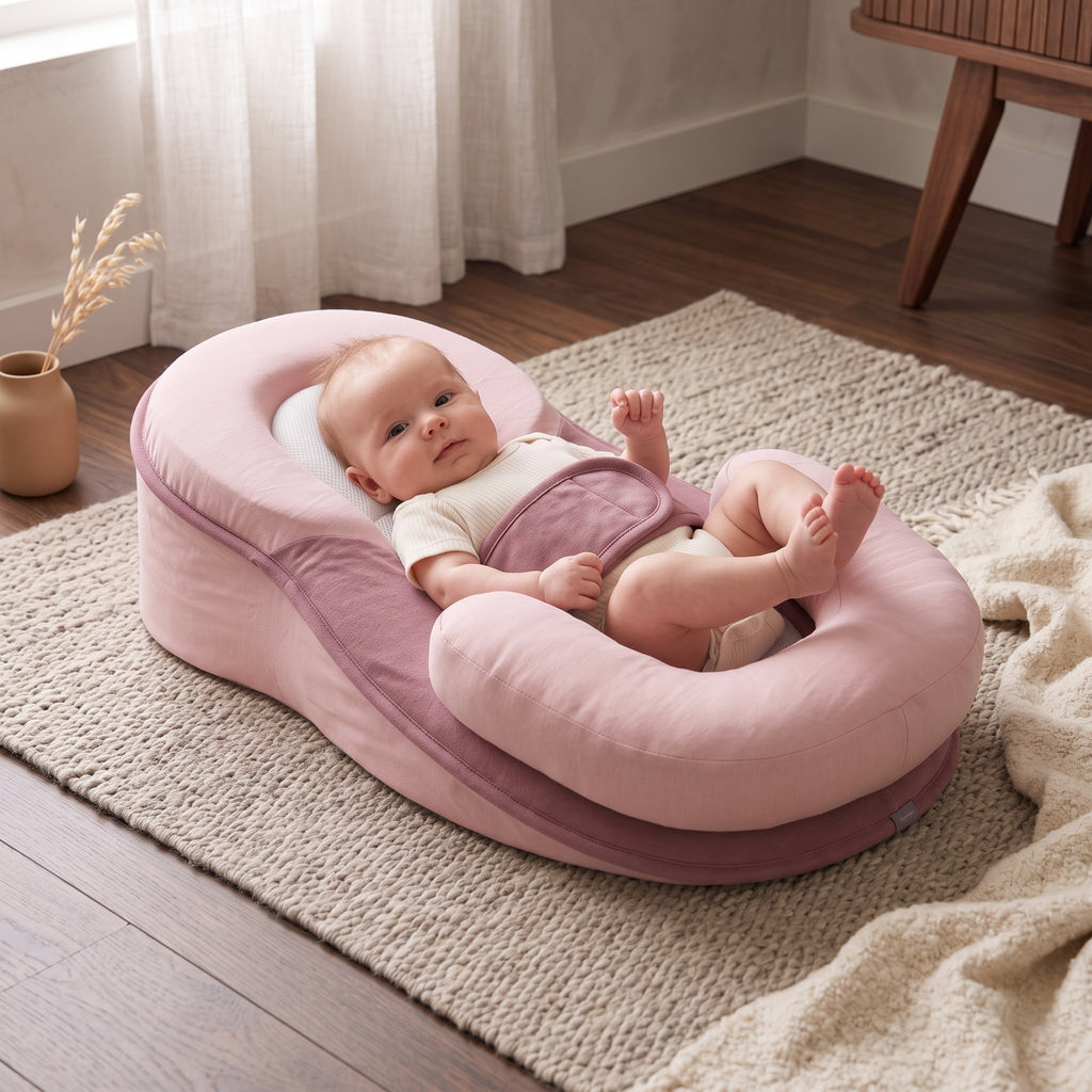 Inclined Newborn Lounger with Memory Foam – Kidoriko
