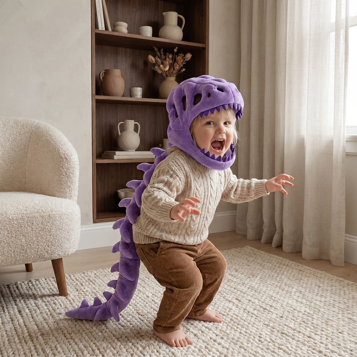 Dinosaur Plush Hoodie for Kids – Kidoriko