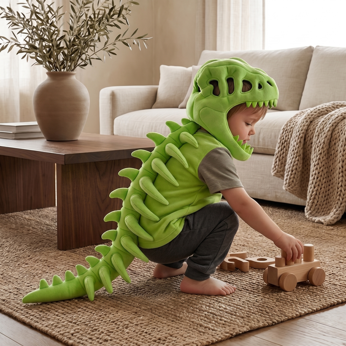 Dinosaur Plush Hoodie for Kids – Kidoriko