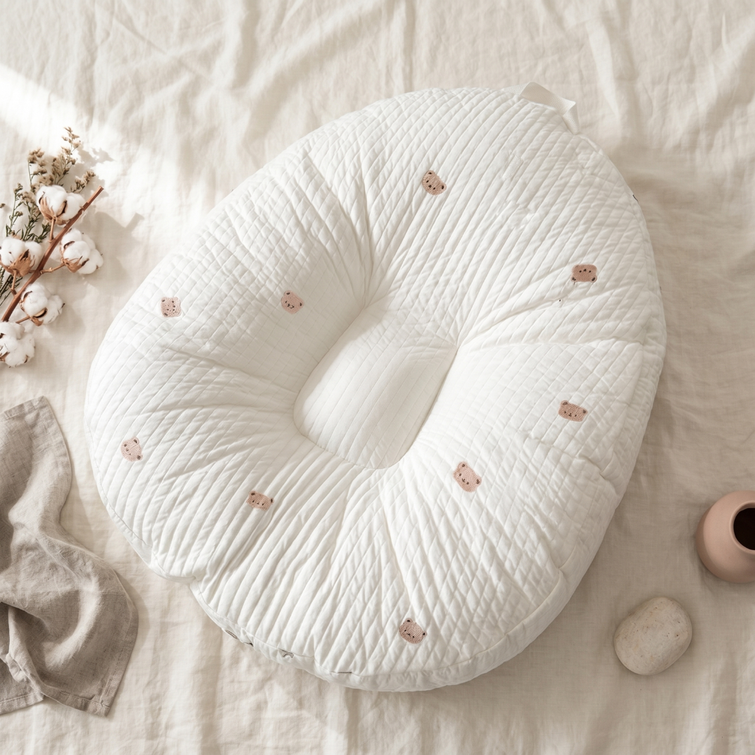Ergonomic Cotton Baby Lounger Nest, 5° Incline – Kidoriko