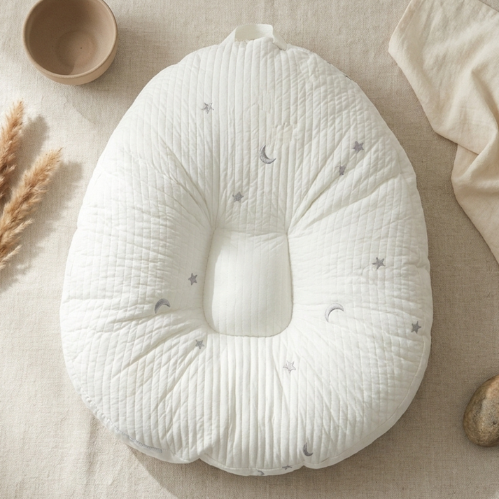 Ergonomic Cotton Baby Lounger Nest, 5° Incline – Kidoriko