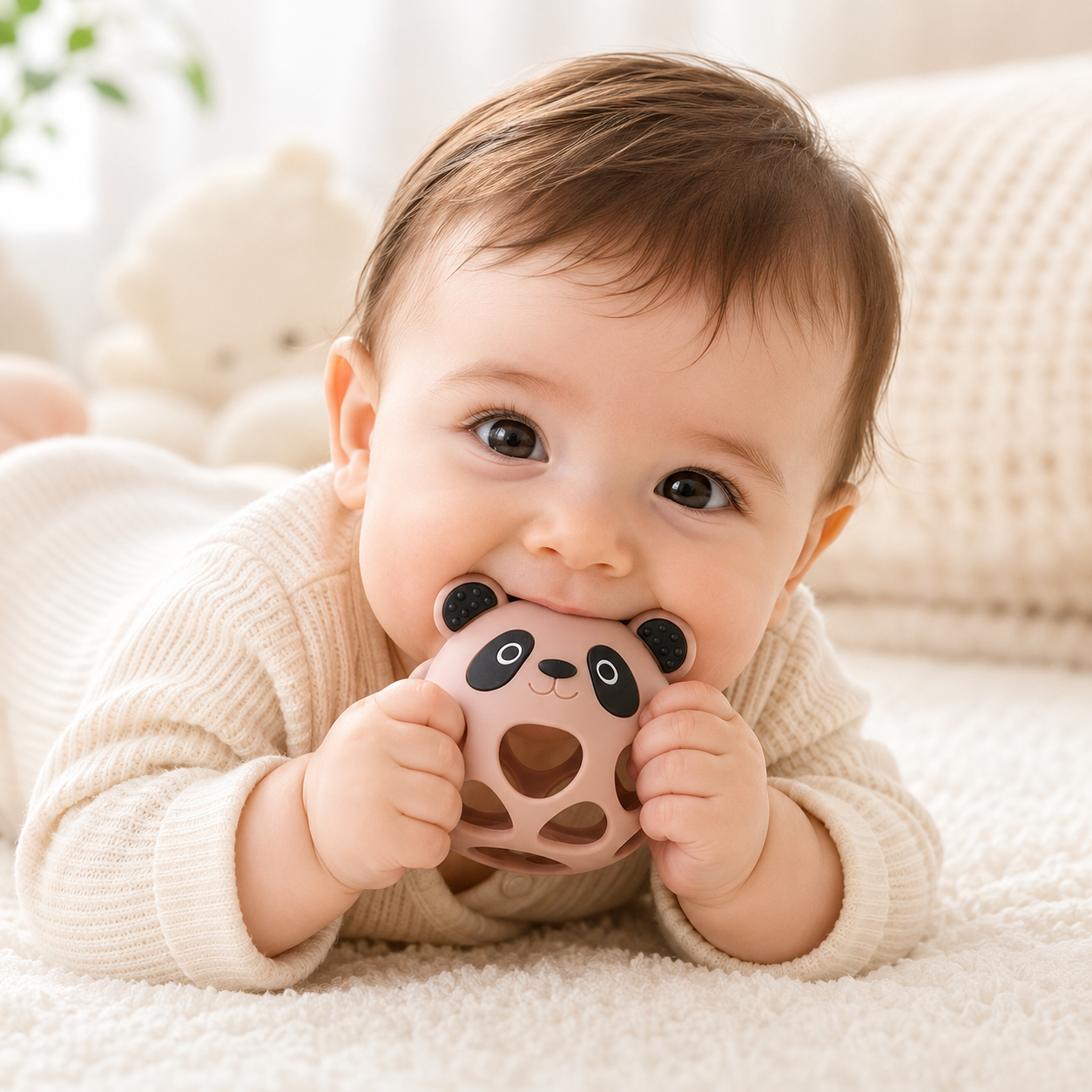 Silicone Panda Teether Toy (BPA-Free)