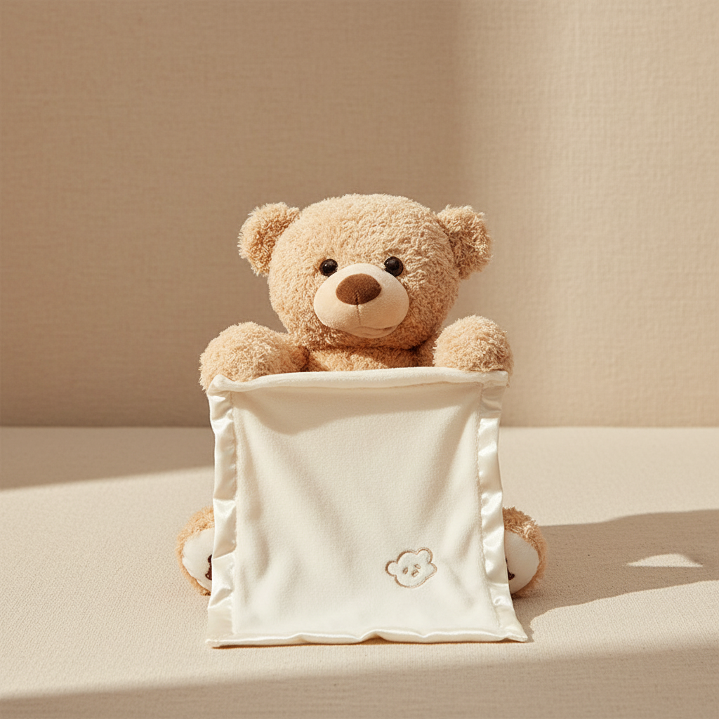 Interactive Peekaboo Singing Plush Bear – Kidoriko