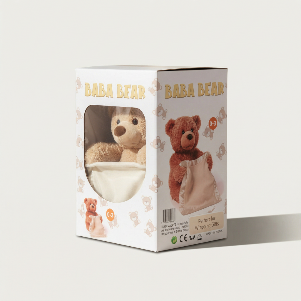 Interactive Peekaboo Singing Plush Bear – Kidoriko