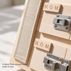 Wooden Montessori Busy Board, Double-Sided – Kidoriko