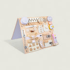 Wooden Montessori Busy Board, Double-Sided – Kidoriko