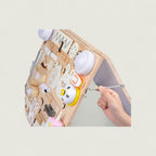 Wooden Montessori Busy Board, Double-Sided – Kidoriko