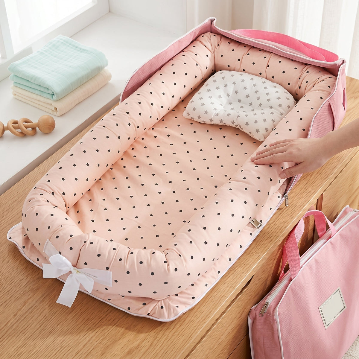 Portable Newborn Sleeping Crib, Converts Bag – Kidoriko