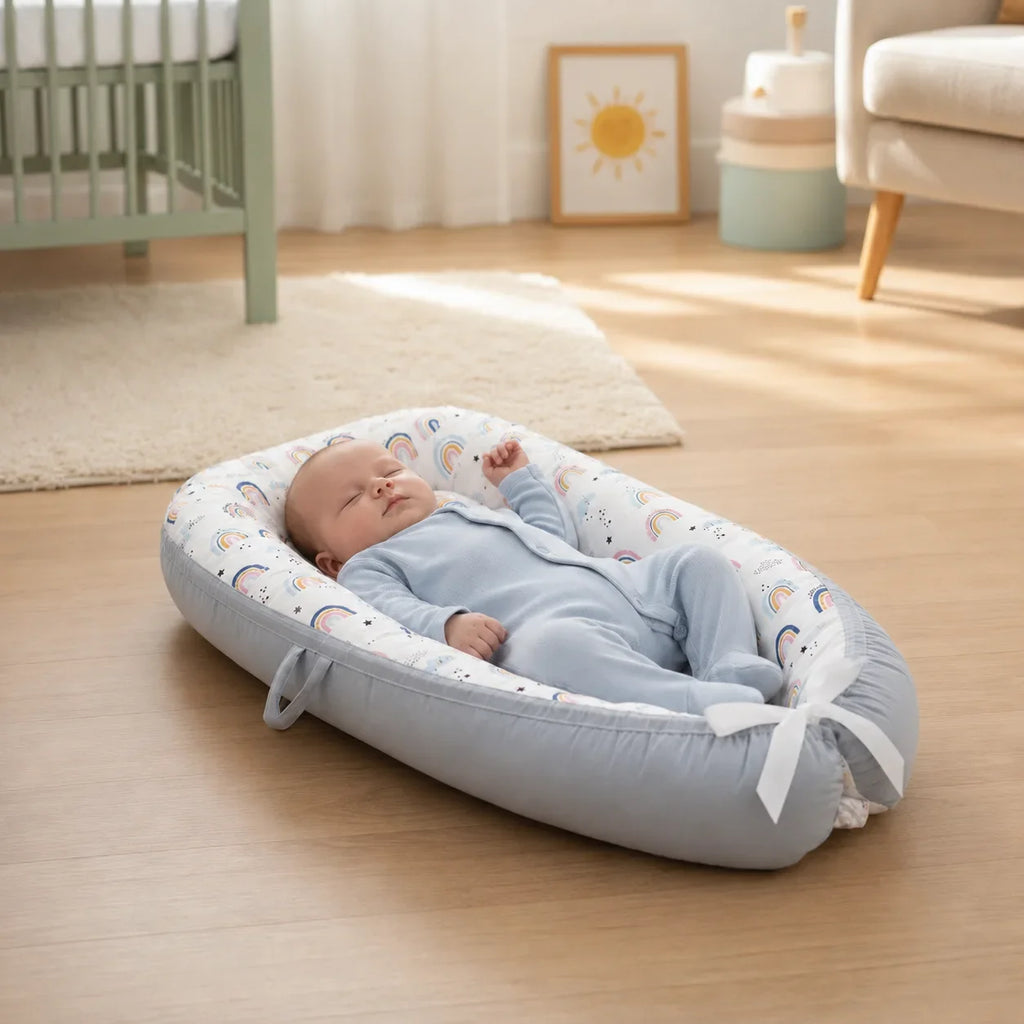 Premium Cotton Baby Lounger Nest, OEKO-TEX Certified – Kidoriko