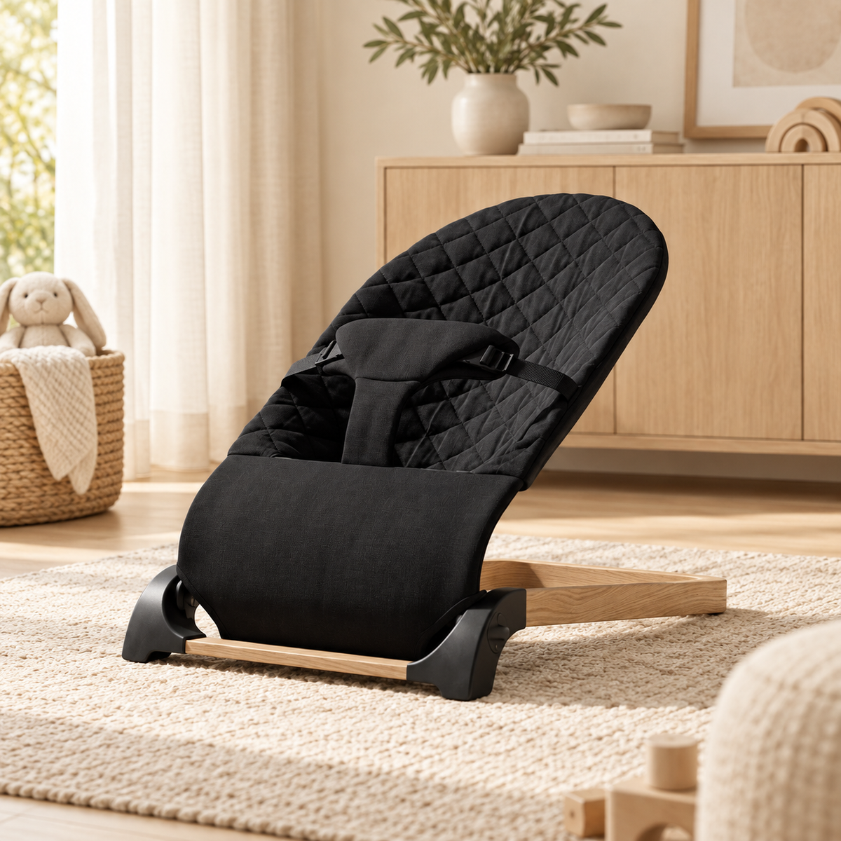 Ergonomic Baby Bouncer, Natural Rocking – Kidoriko